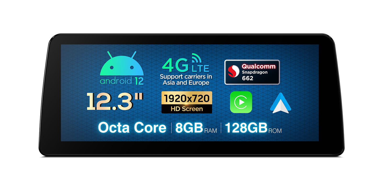 XTRONS QXB2260CCP Wireless CarPlay Android 12 Head Unit BMW 12.3in