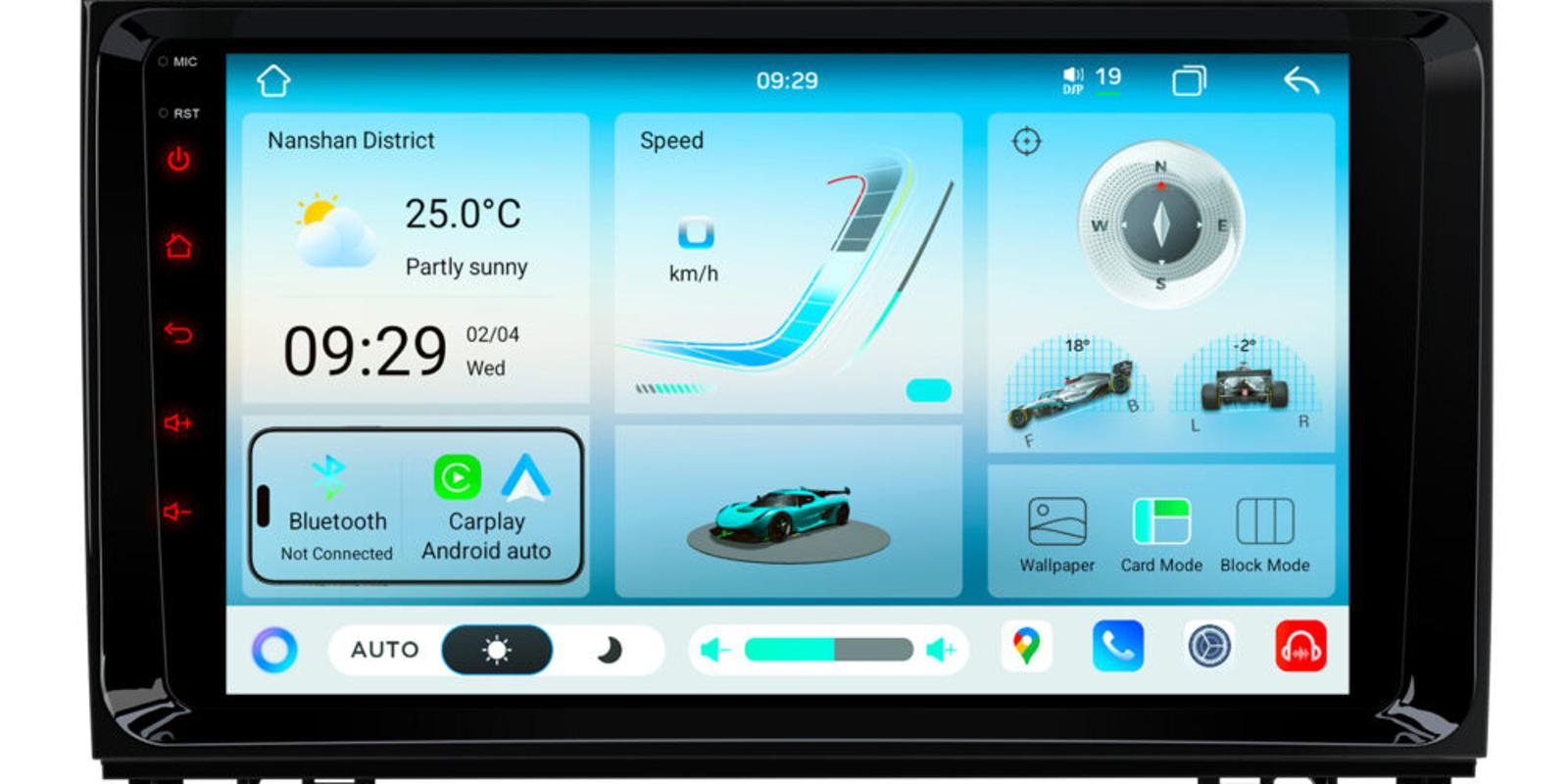XTRONS IMHP94M245 9in Android 14 Head Unit CarPlay Mercedes-Benz Crafter