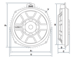 Audison APBMW S8-4.2 Prima 200mm 4 Ohm Subwoofer Driver
