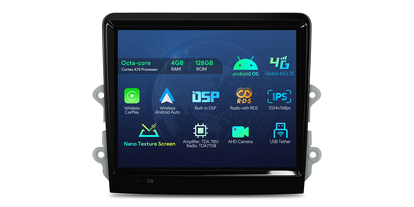 XTRONS IA Series Porsche 911 8.4in Nano Texture Screen Android Head Unit 4GB 128GB IAH84BSTPT