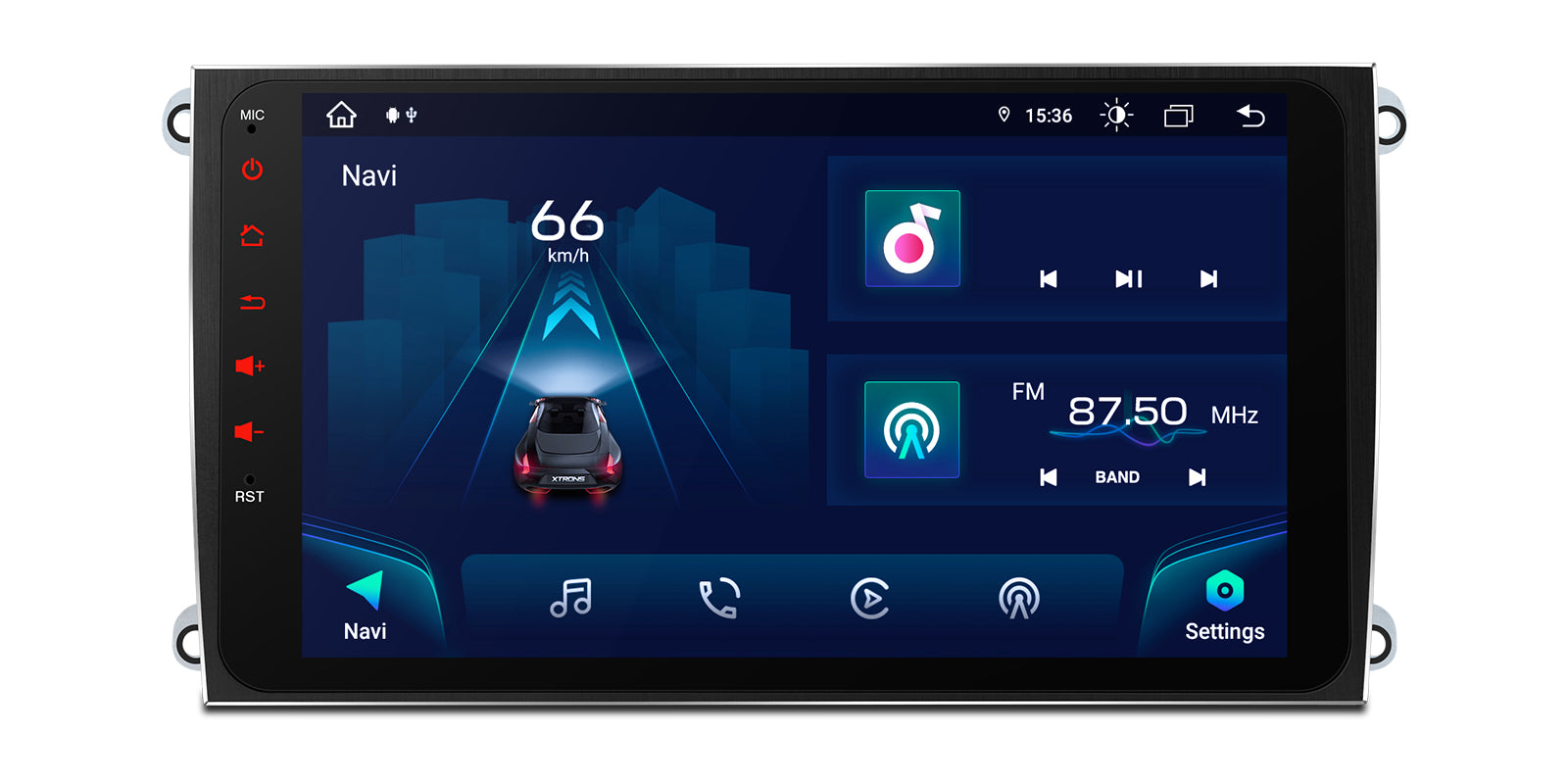 XTRONS IAH94CYPL 9" Android Car Stereo Wireless CarPlay for Porsche Cayenne 2003-2010