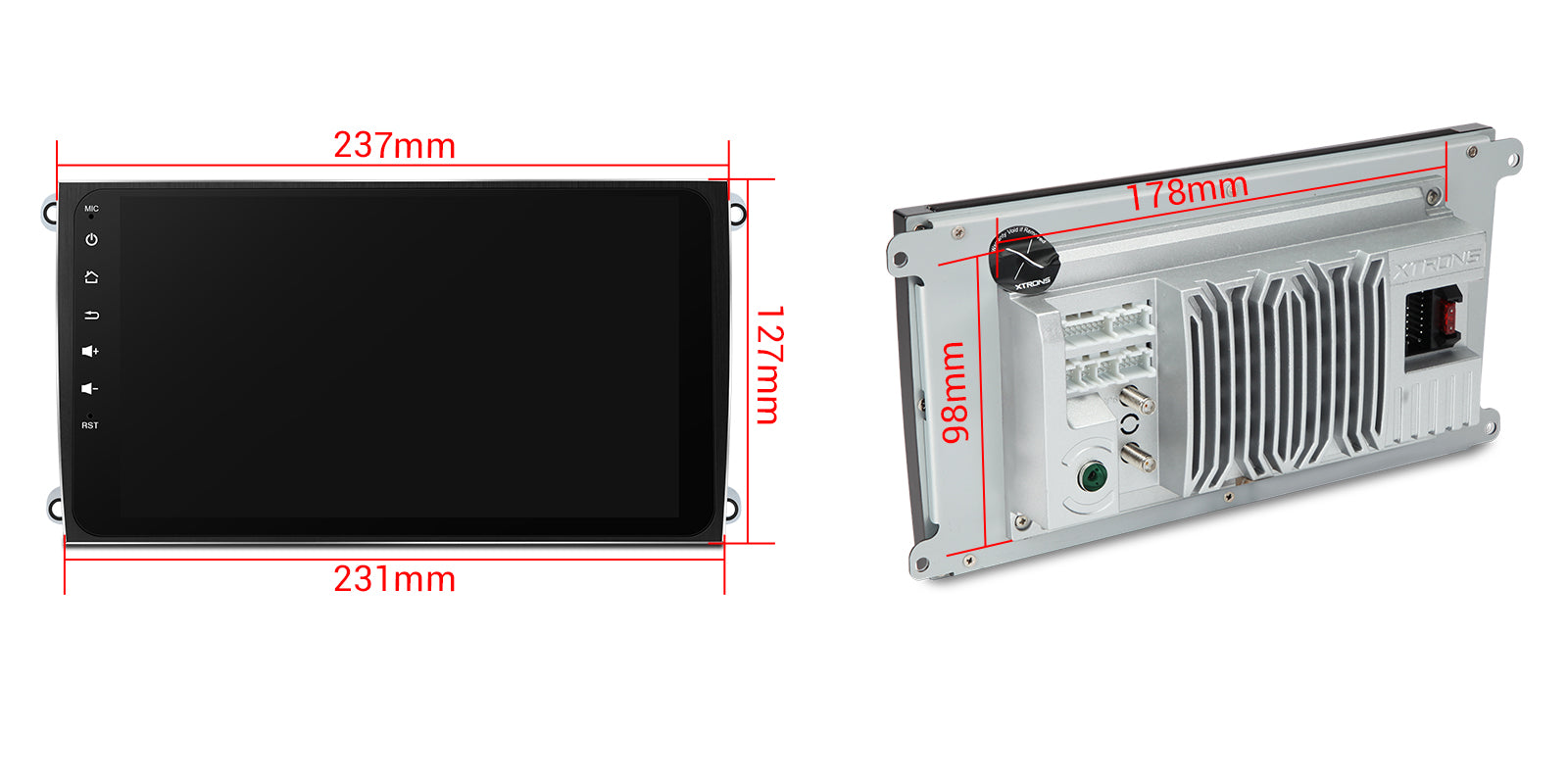 XTRONS IAH94CYPL 9" Android Car Stereo Wireless CarPlay for Porsche Cayenne 2003-2010