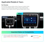XTRONS IAH94CYPL 9" Android Car Stereo Wireless CarPlay for Porsche Cayenne 2003-2010