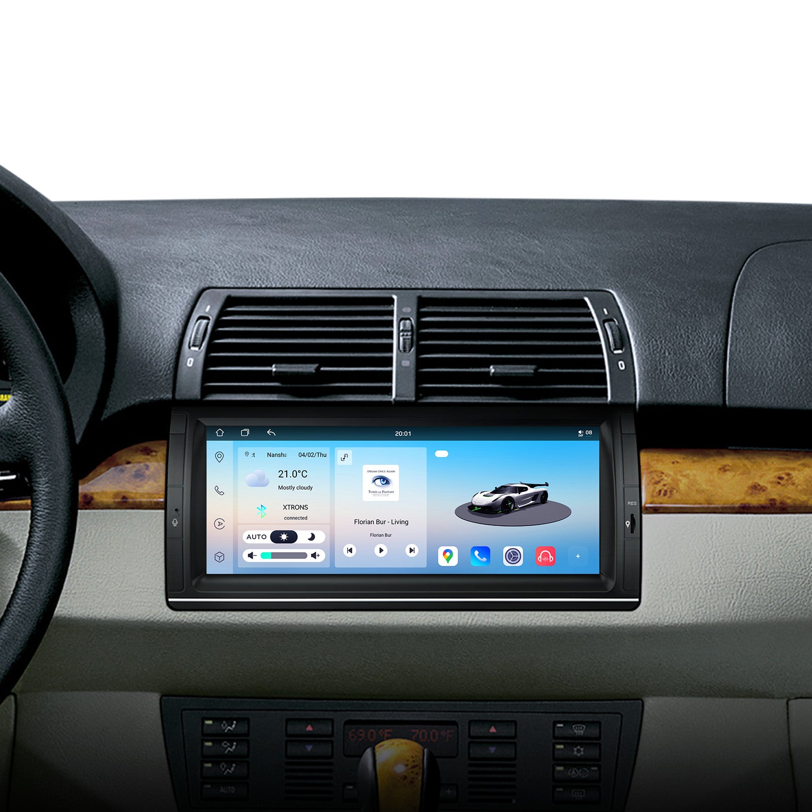 XTRONS IM1453BH 10.25in Android 14 Wireless CarPlay Stereo for BMW X5