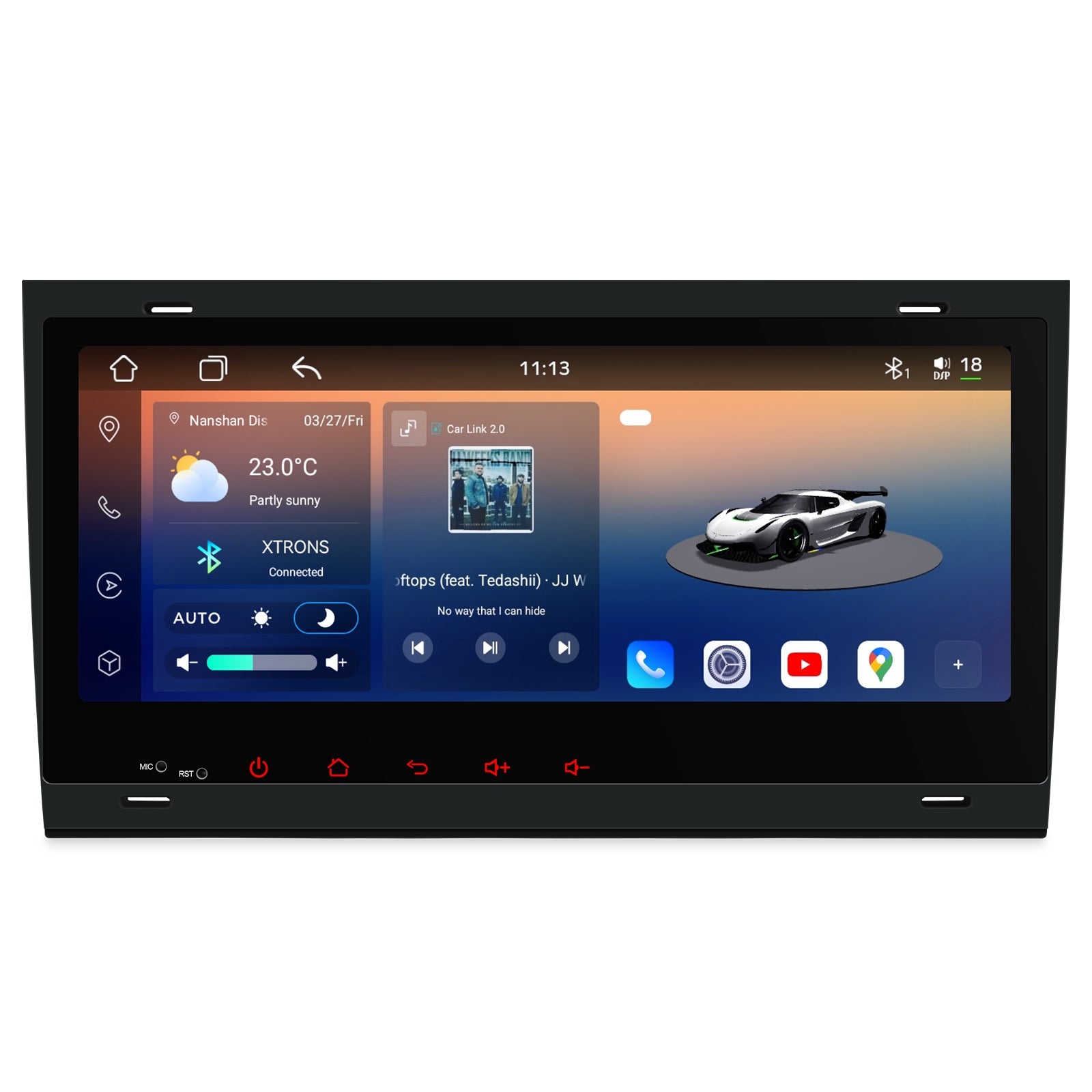 XTRONS Im84a4ah 8.8in QLED Android 14 Car Stereo for Audi Seat