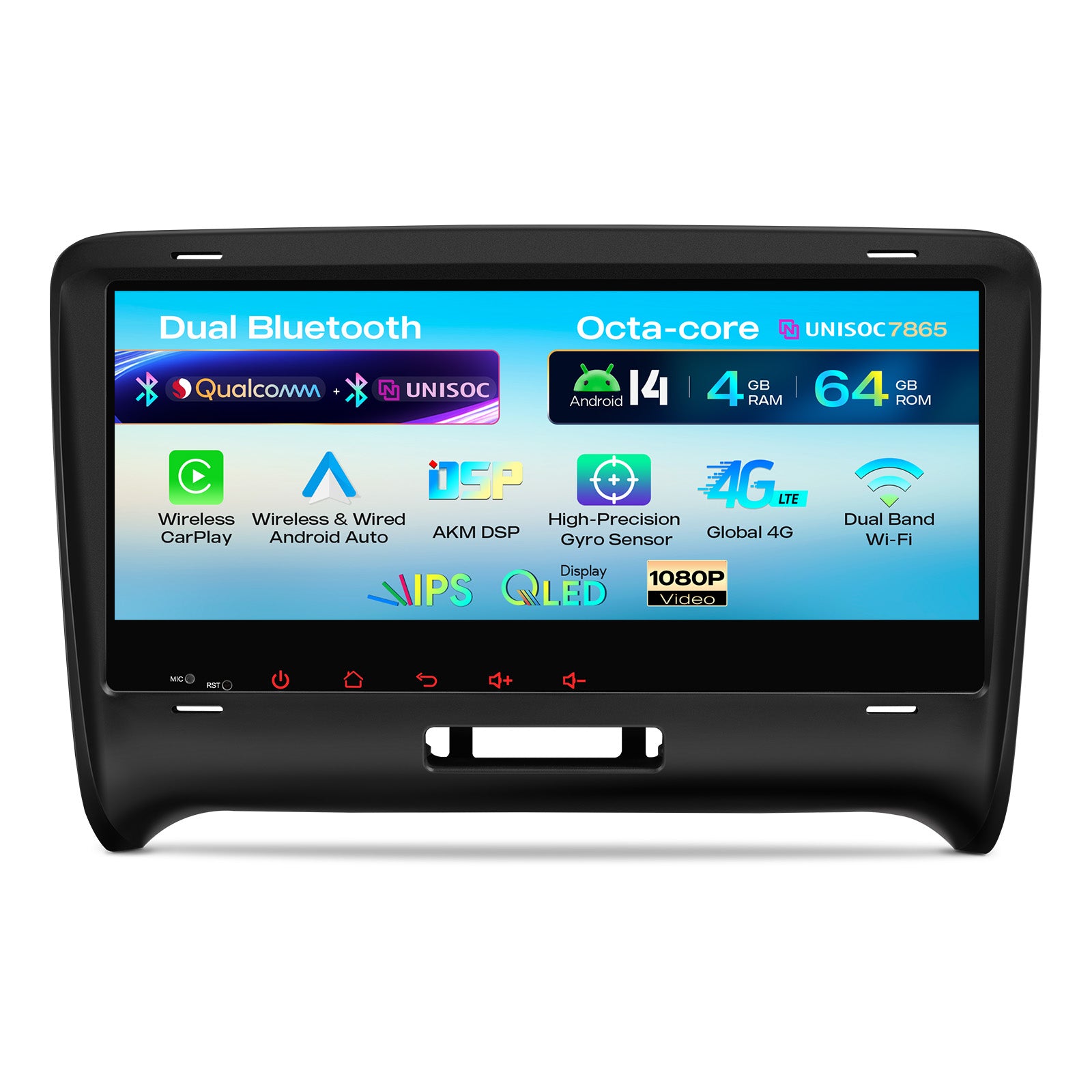 XTRONS IM84TTAH 8.8" Android 14 Car Stereo for Audi Wireless CarPlay