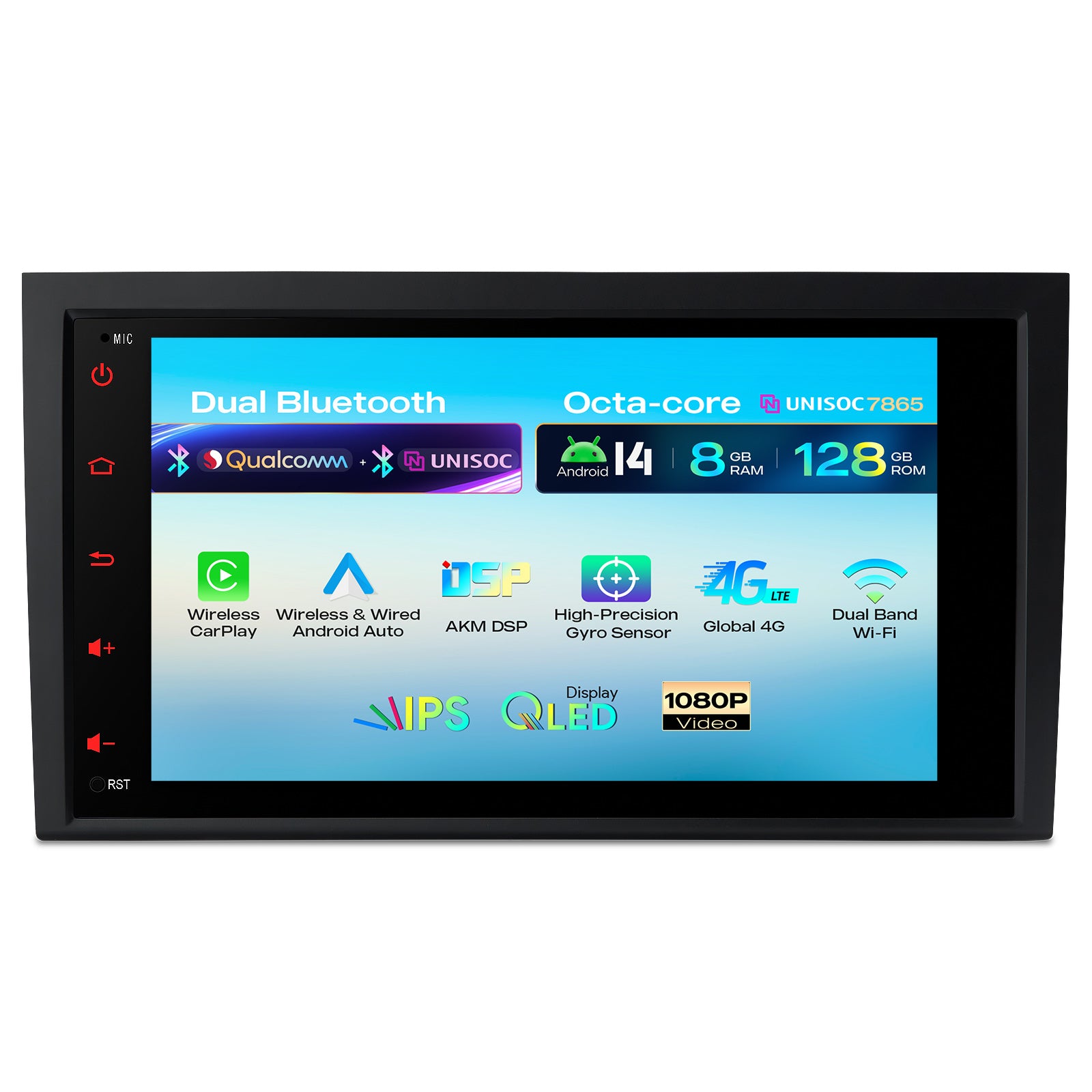 XTRONS IMH84A4AL 8" Android 14 Car Stereo for Audi A4 SEAT Exeo