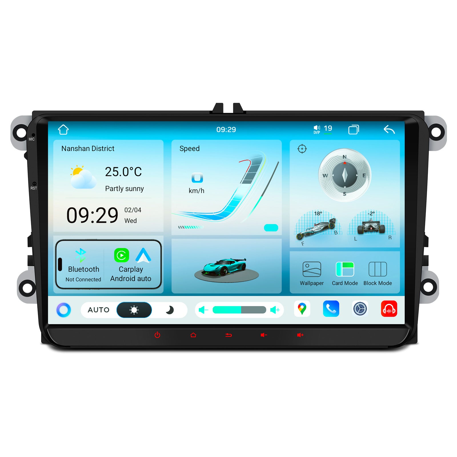 XTRONS IMH94MTVL 9-Inch Android 14 Car Stereo VW Škoda SEAT