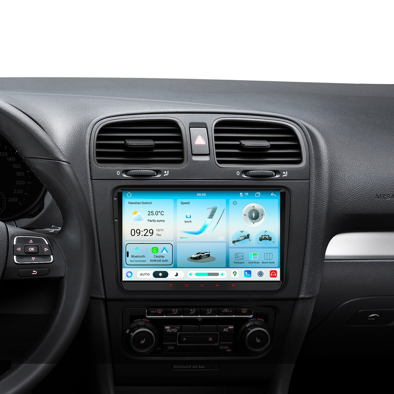 XTRONS IMH94MTVL 9-Inch Android 14 Car Stereo VW Škoda SEAT