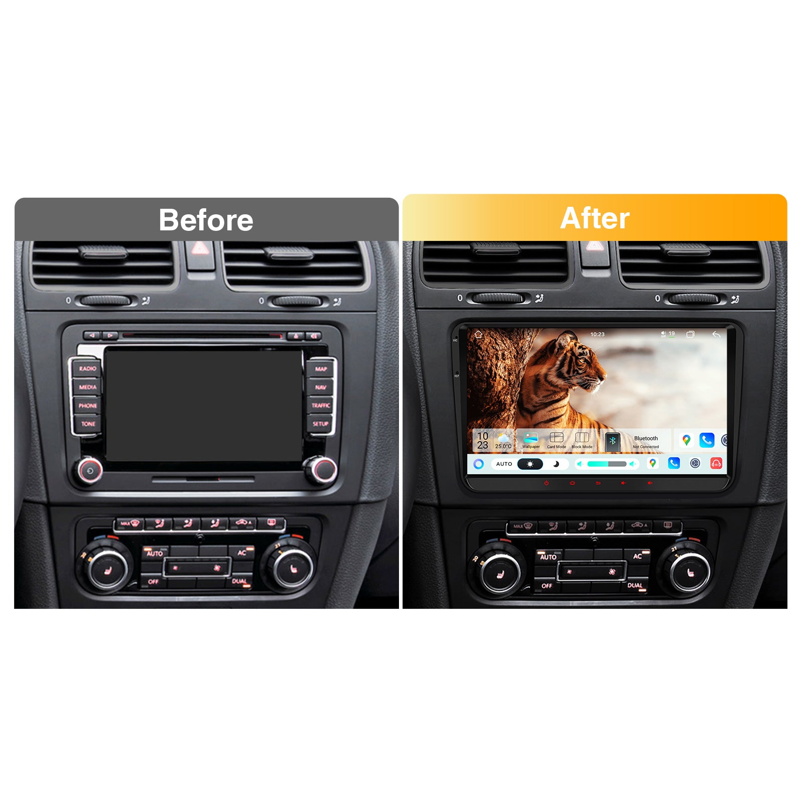 XTRONS IMH94MTVL 9-Inch Android 14 Car Stereo VW Škoda SEAT