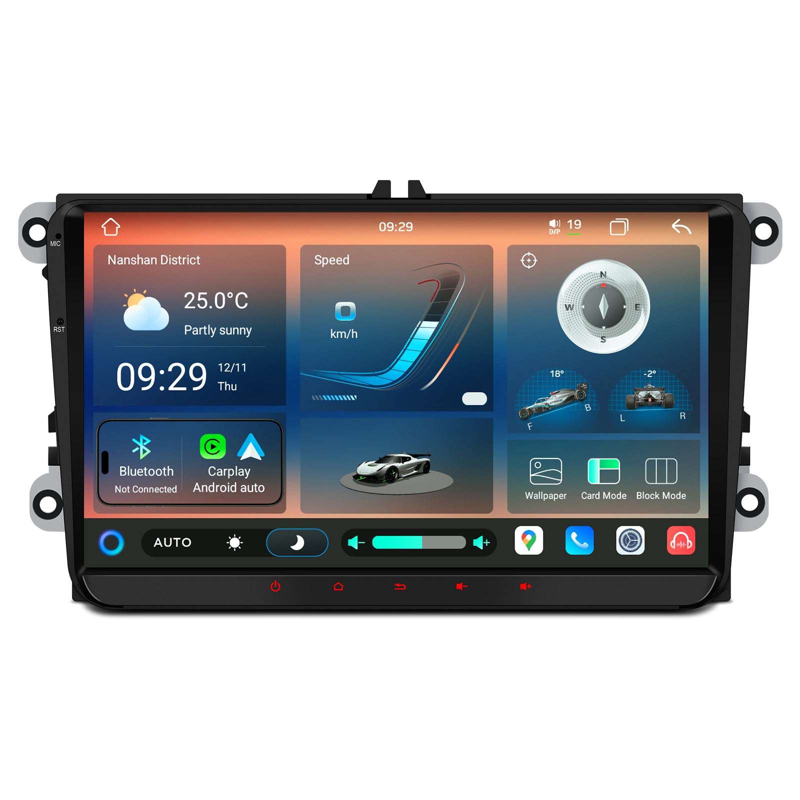 XTRONS IMH94MTVL 9-Inch Android 14 Car Stereo VW Škoda SEAT