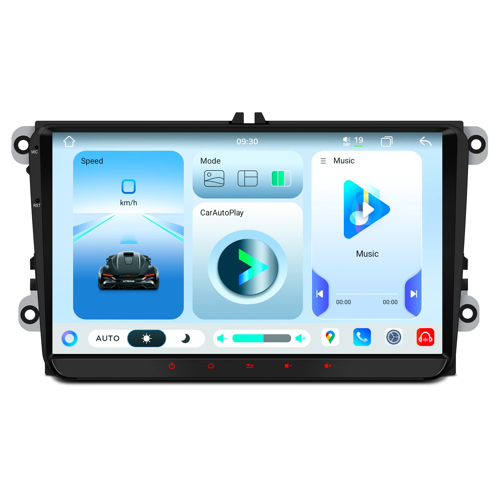 XTRONS IMH94MTVL 9-Inch Android 14 Car Stereo VW Škoda SEAT