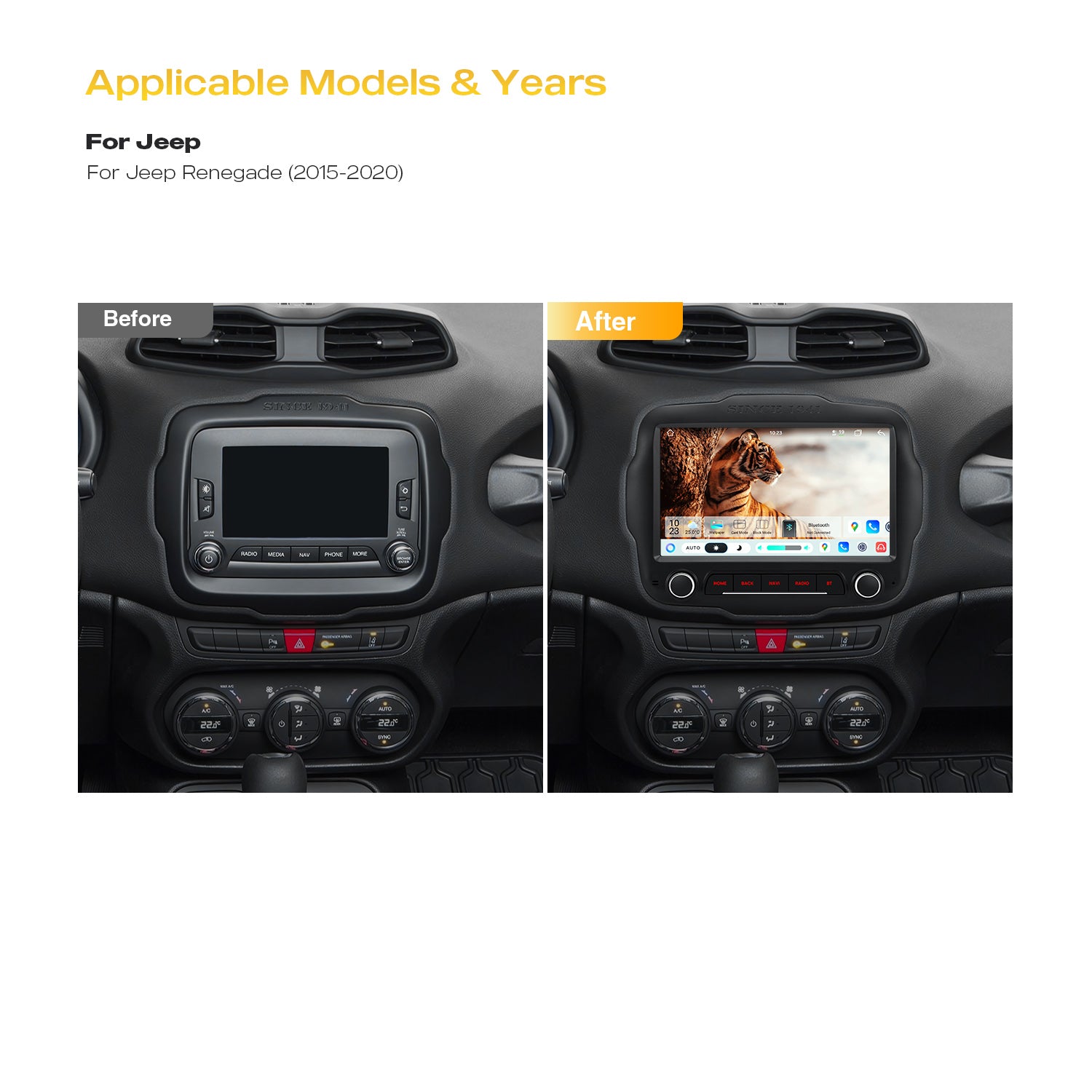 XTRONS IMH94RGJL 9in QLED Wireless CarPlay Android Auto Car Stereo 8GB RAM 128GB ROM