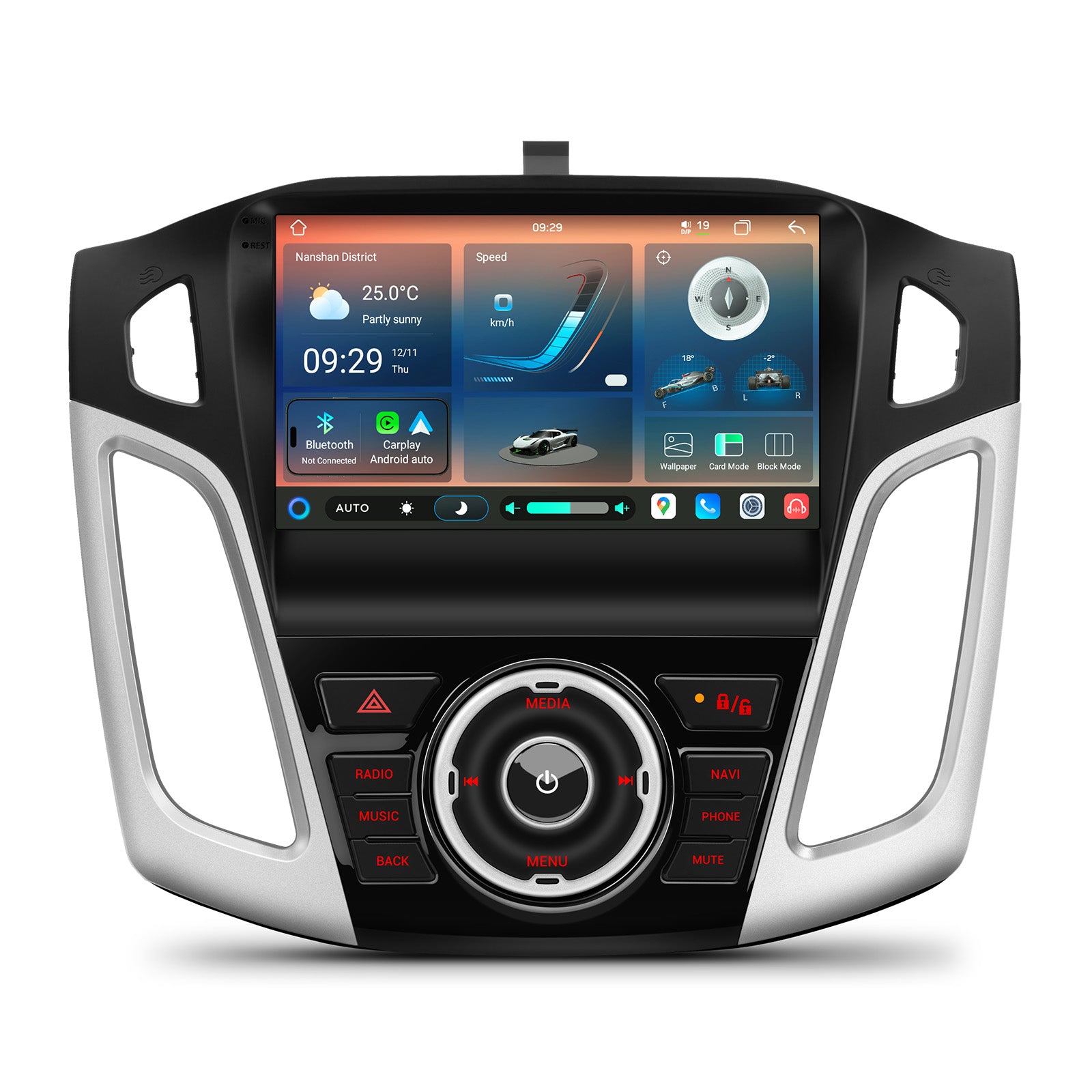 XTRONS IMHP94FSF Ford Focus 9" Android 14 Car Stereo Wireless CarPlay