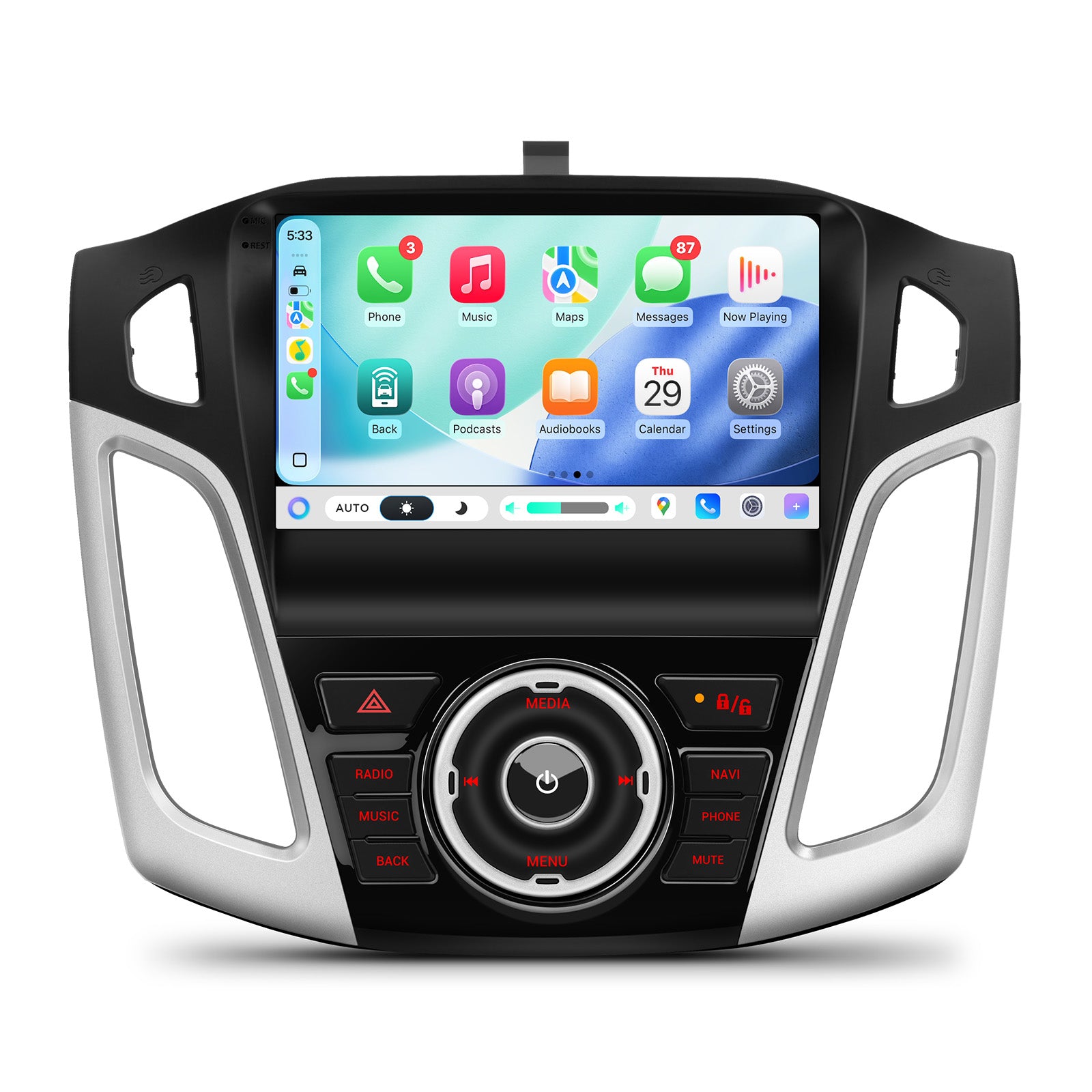 XTRONS IMHP94FSF 9in Android 14 Car Stereo Ford Focus Wireless CarPlay