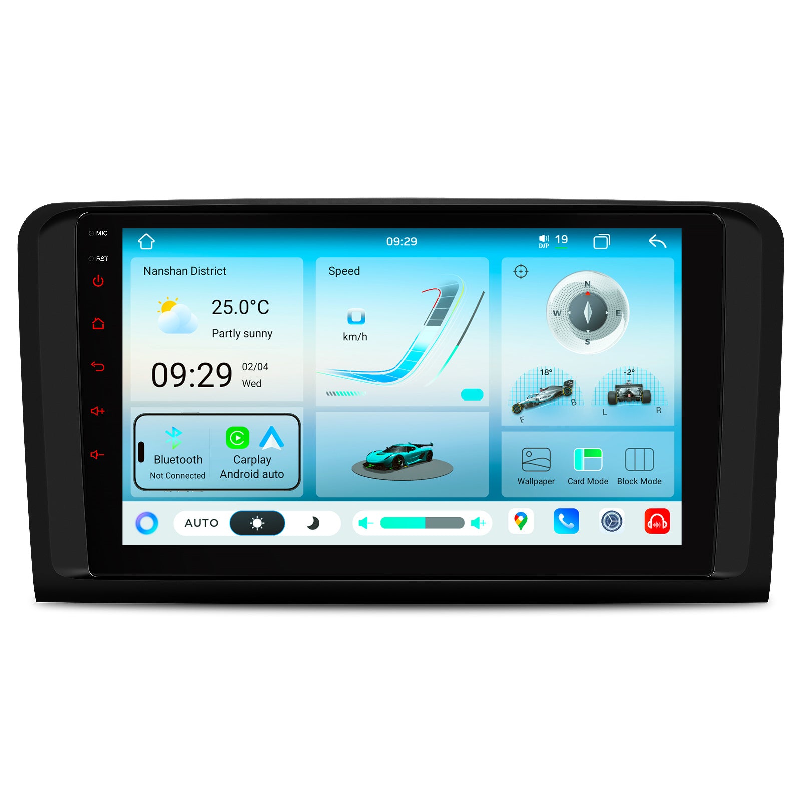 XTRONS IMHP94M164 9in Android Car Stereo Wireless CarPlay for Mercedes ML GL 2005-2012