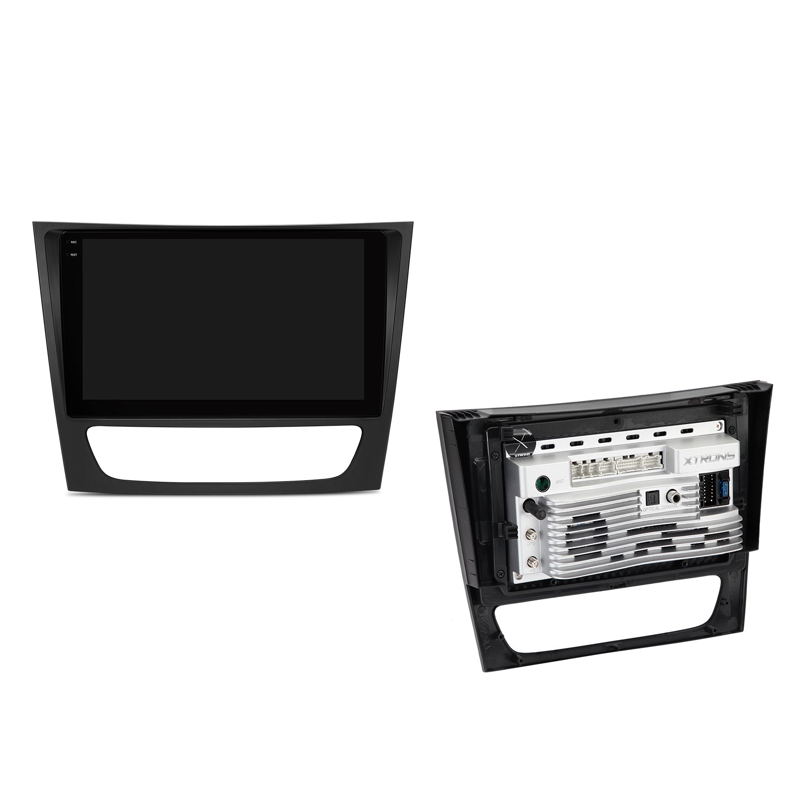 XTRONS 9in Android 14 Wireless CarPlay Stereo for Mercedes-Benz E/CLS-Class