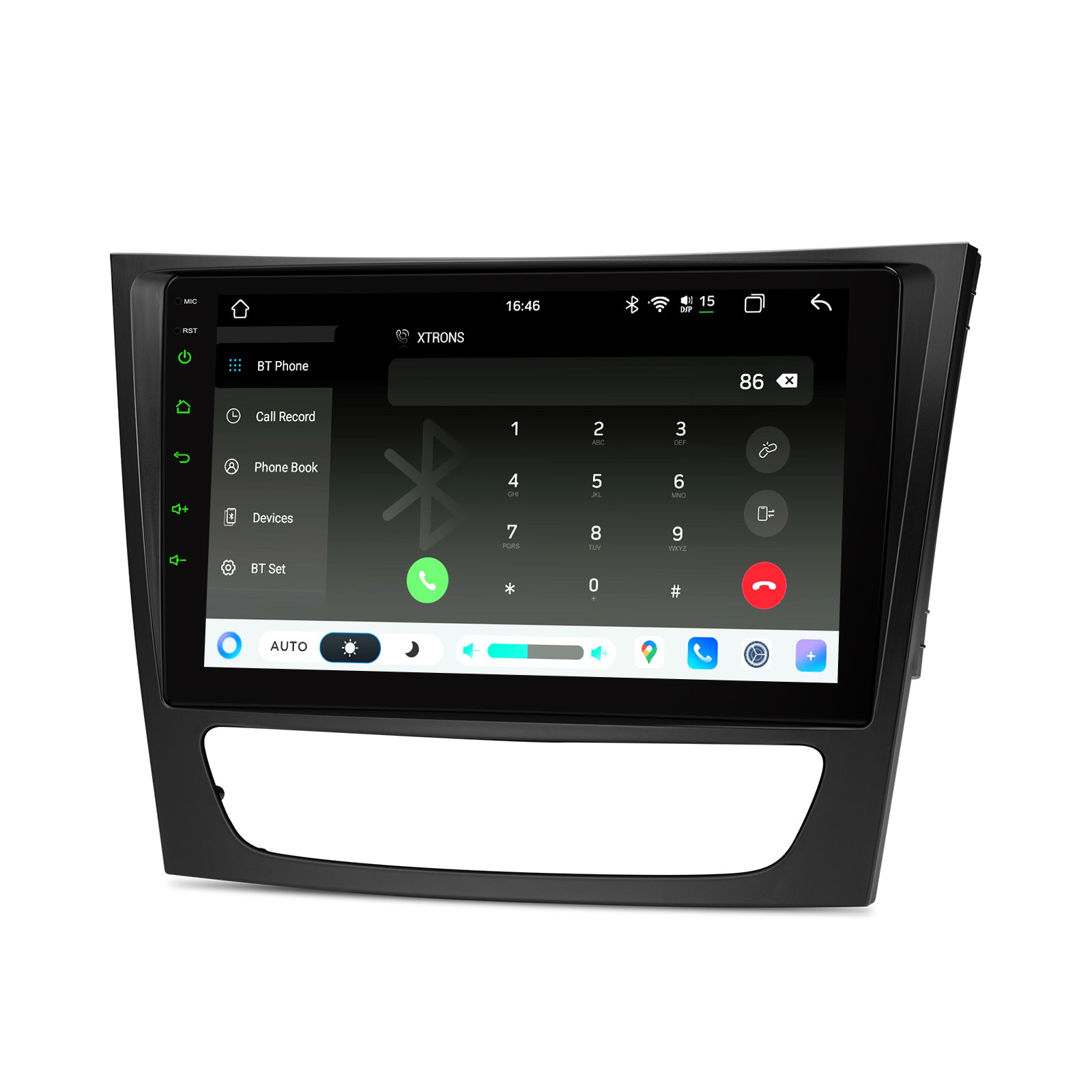 XTRONS 9in Android 14 Wireless CarPlay Stereo for Mercedes-Benz E/CLS-Class
