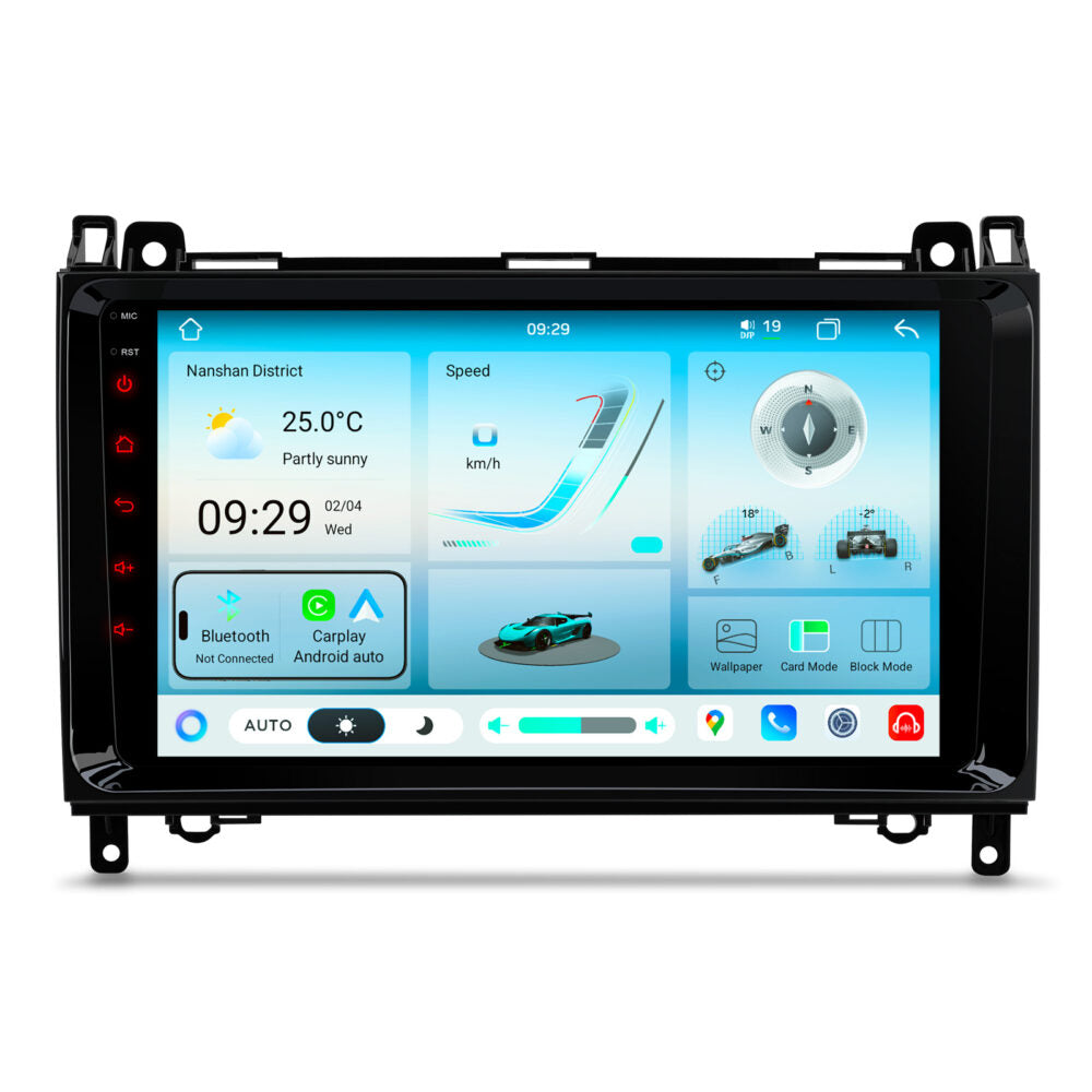 XTRONS IMHP94M245 9-Inch Android 14 Car Stereo Wireless CarPlay Mercedes VW