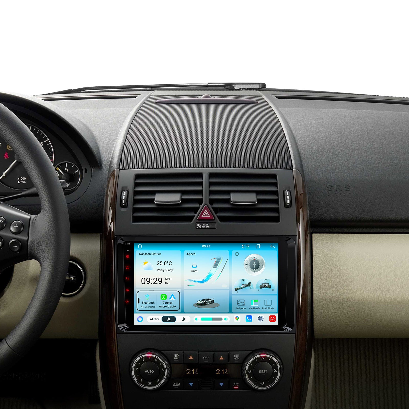 XTRONS IMHP94M245 9in Android 14 Head Unit CarPlay Mercedes-Benz Crafter