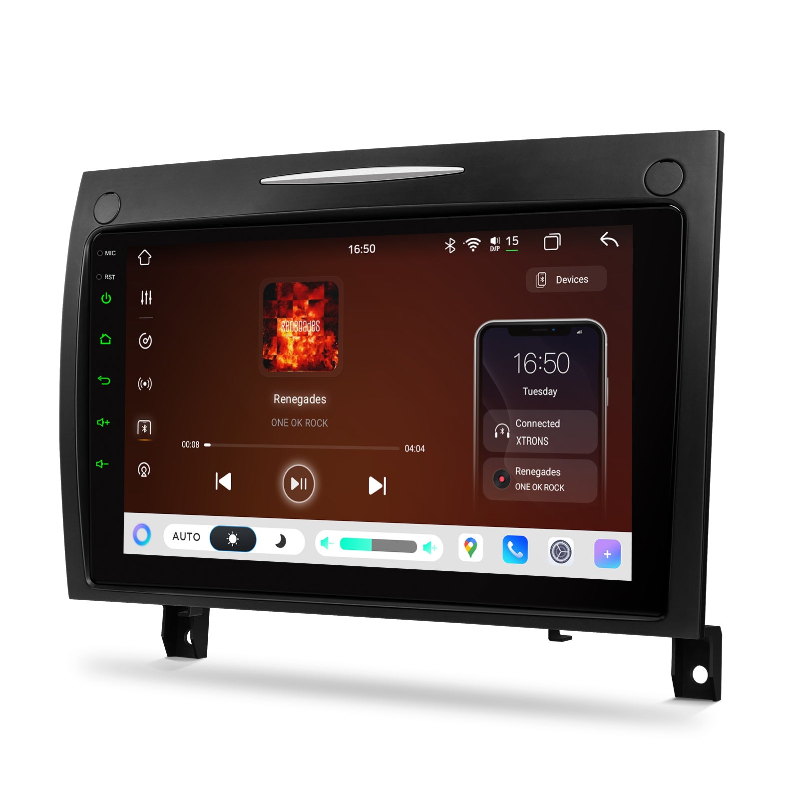 XTRONS IMHP94M350 9in Android Head Unit Wireless CarPlay for Mercedes-Benz SLK
