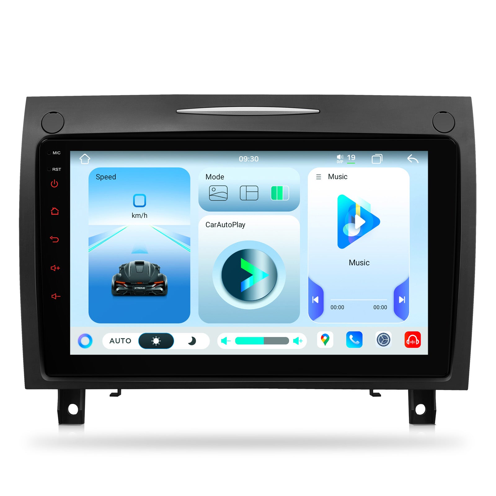 XTRONS IMHP94M350 9-Inch Android 14 Car Stereo Wireless CarPlay Mercedes SLK
