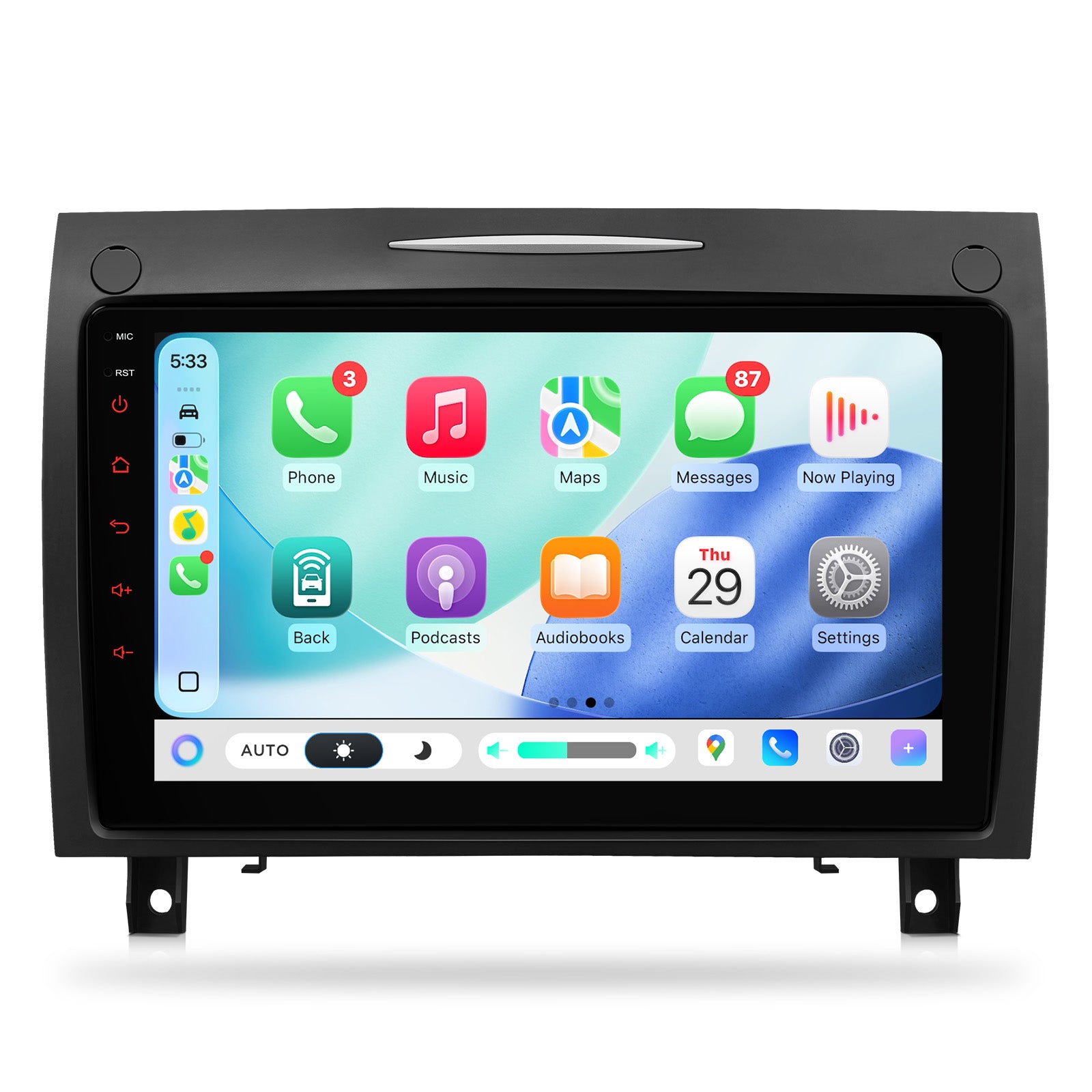 XTRONS IMHP94M350 9in Android Head Unit Wireless CarPlay for Mercedes-Benz SLK