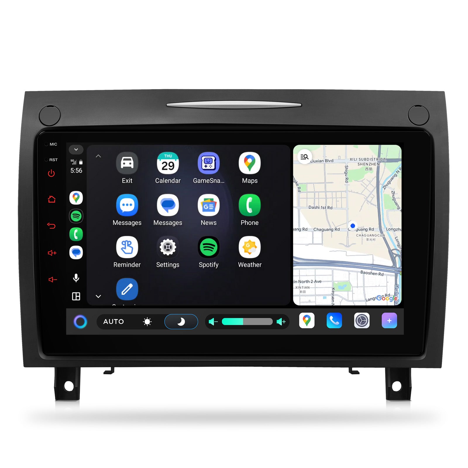 XTRONS IMHP94M350 9-Inch Android 14 Car Stereo Wireless CarPlay Mercedes SLK