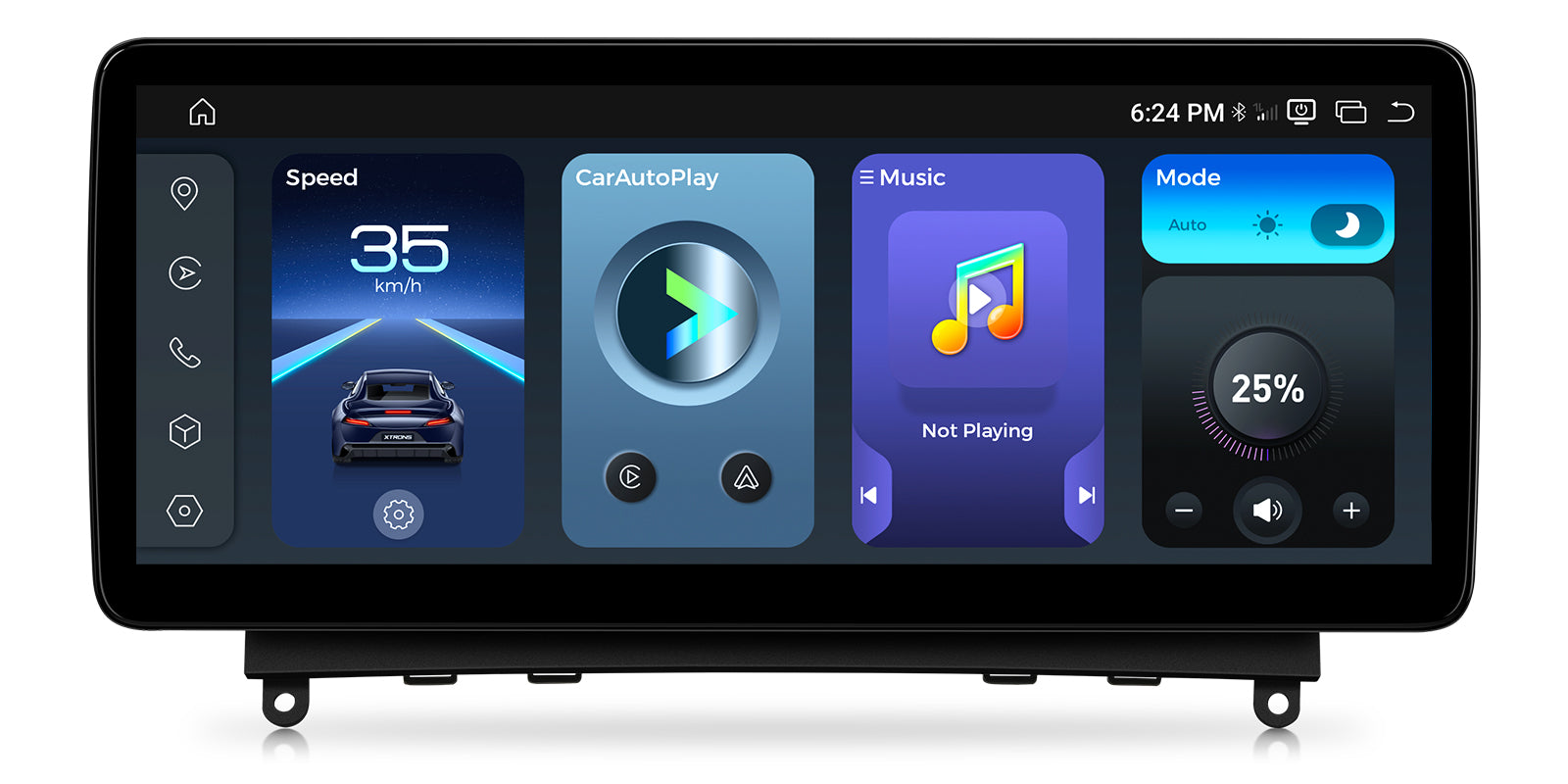 XTRONS QBMH2440M12C40 12.3in 2K Android Head Unit for Mercedes-Benz C-Class W204