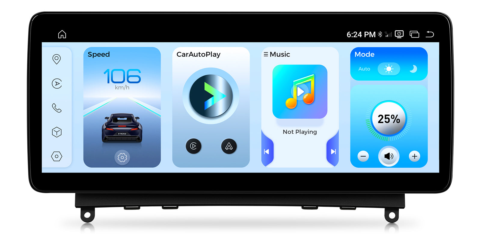 XTRONS QBMH2440M12C40 12.3in 2K Android Head Unit for Mercedes-Benz C-Class W204