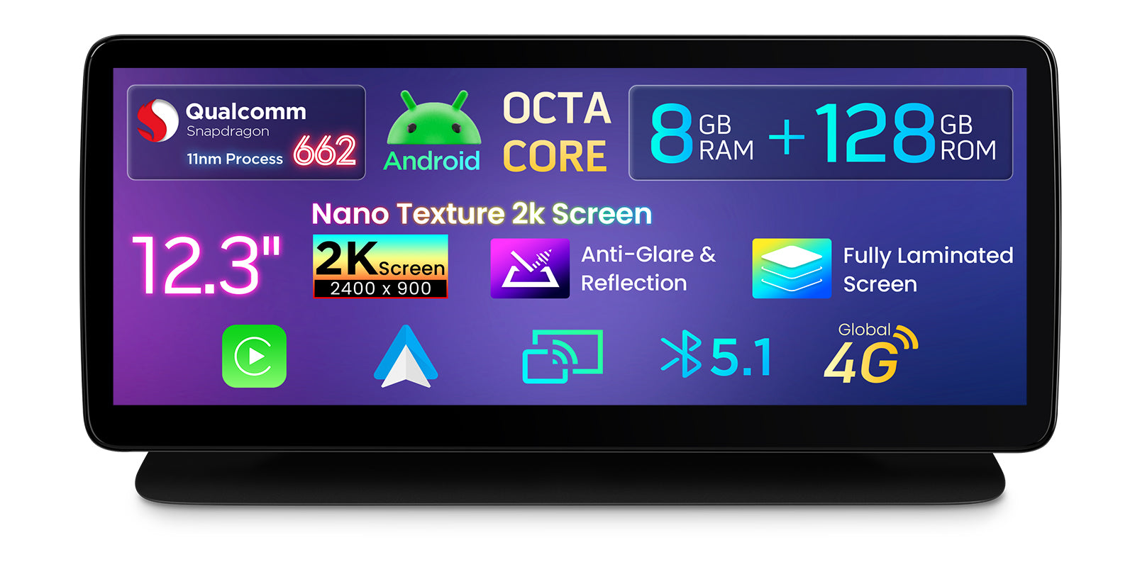XTRONS 12.3" 2K Android Car Stereo Mercedes-Benz CLS C218 W218