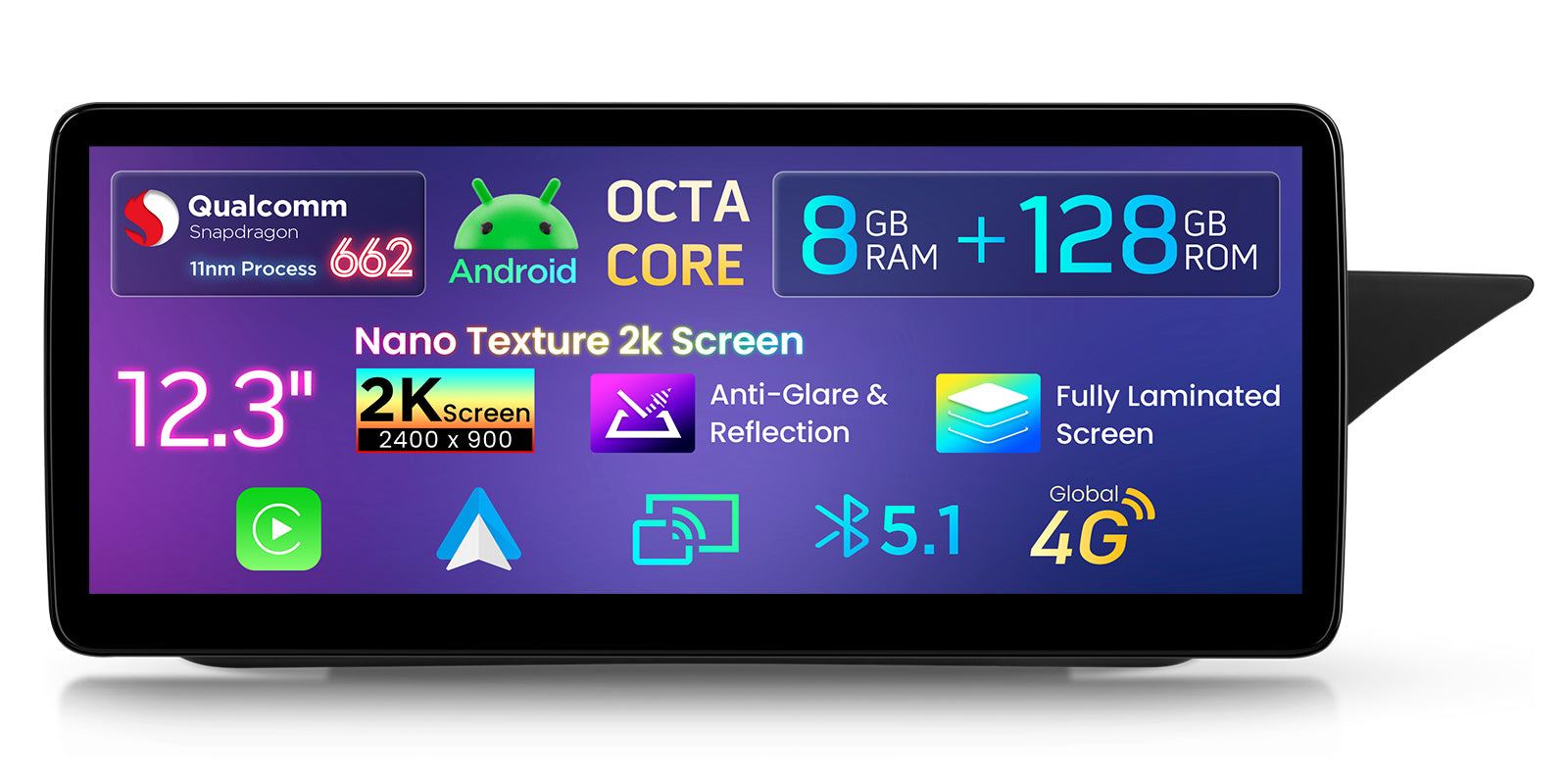 XTRONS QBMH2440M12ER 12.3" Android Head Unit for Mercedes-Benz E-Class W212/S212