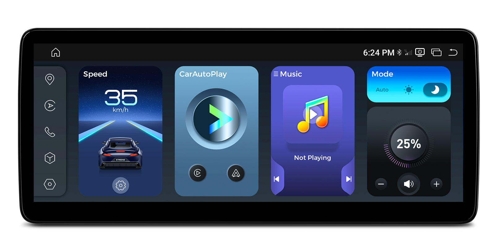 XTRONS QBMH2445 12.3" 2K Android Car Stereo for Mercedes-Benz