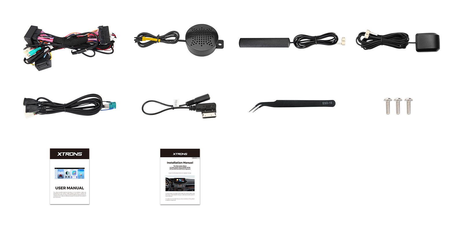 XTRONS QBMH2445M12ER Android Head Unit 12.3in 2K Screen Mercedes-Benz E-Class