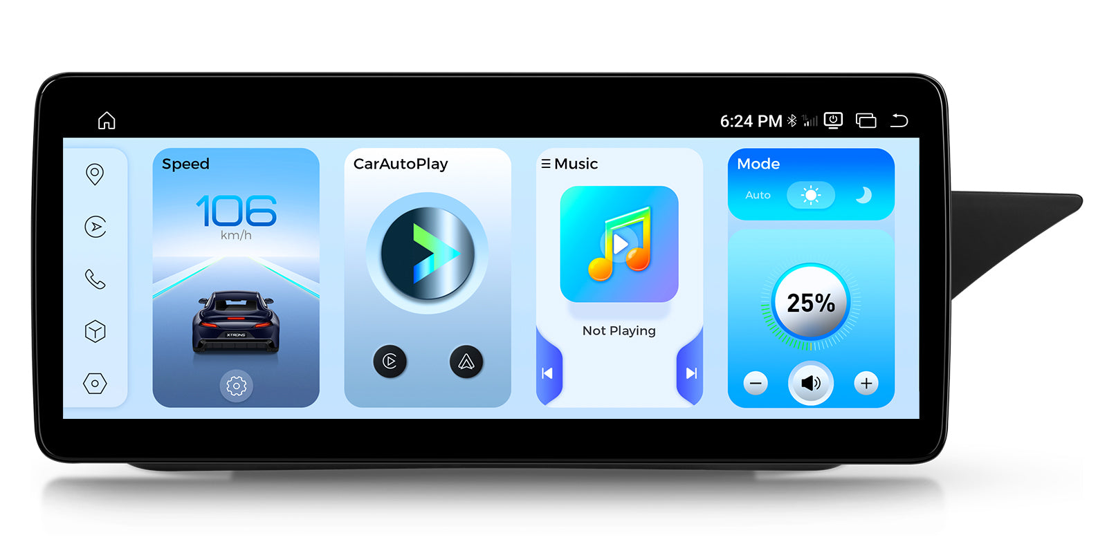 XTRONS QBMH2445M12ER Android Head Unit 12.3in 2K Screen Mercedes-Benz E-Class