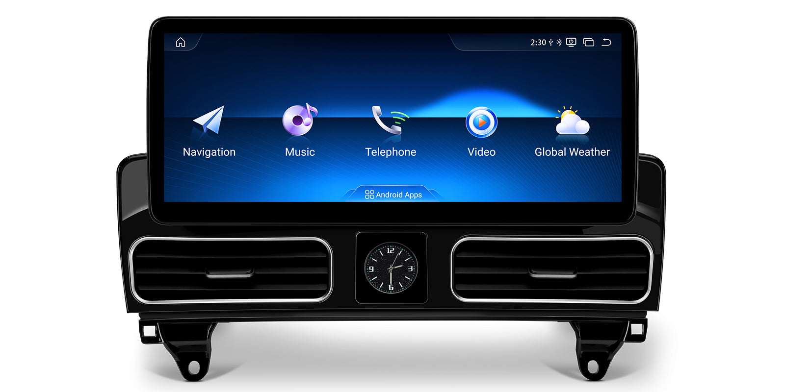 XTRONS QBMH2445M12ML45 12.3in 2K Android Head Unit for Mercedes ML W166 GL X166