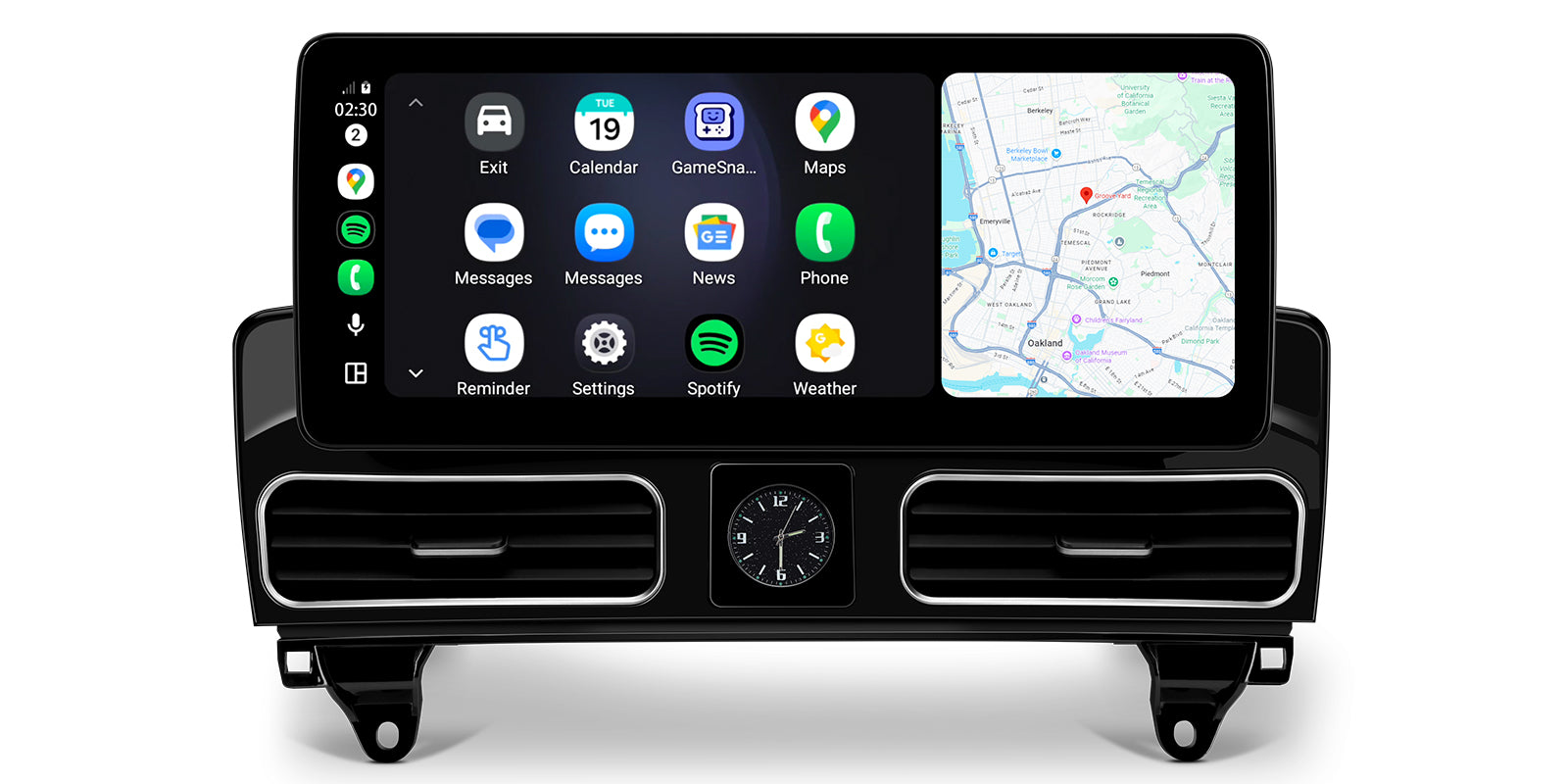 XTRONS QBMH2445M12ML45 12.3in 2K Android Head Unit for Mercedes ML W166 GL X166