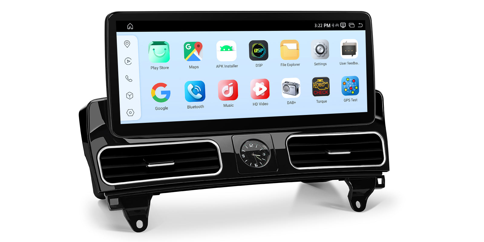 XTRONS QBMH2445M12ML45 12.3in 2K Android Head Unit for Mercedes ML W166 GL X166