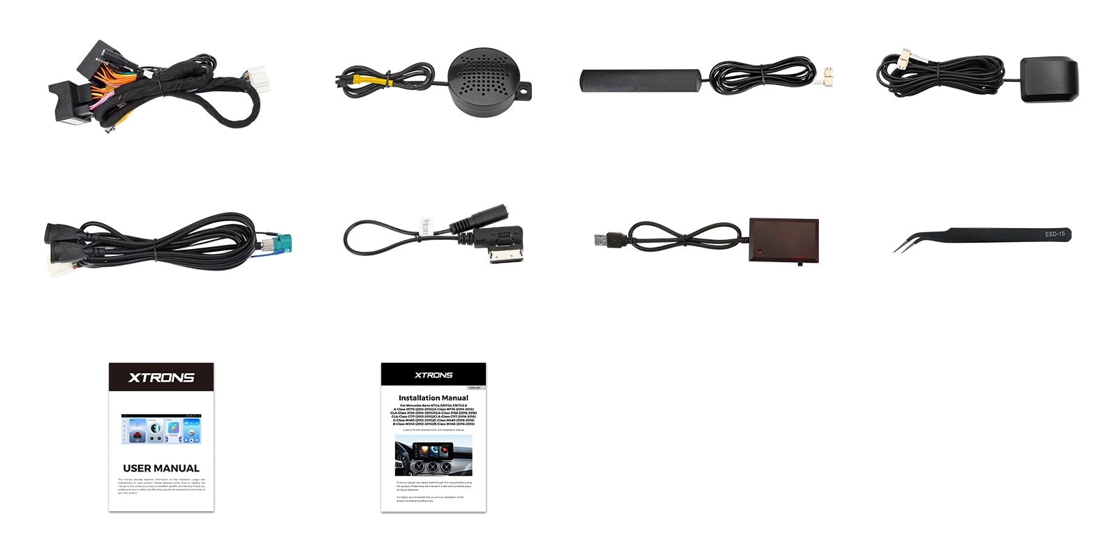 XTRONS QBMH2450 12.3" 2K Android Head Unit for Mercedes-Benz