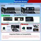 XTRONS QGBS25EVB12FVN 12.3" 2K Android Car Stereo for BMW 5 Series