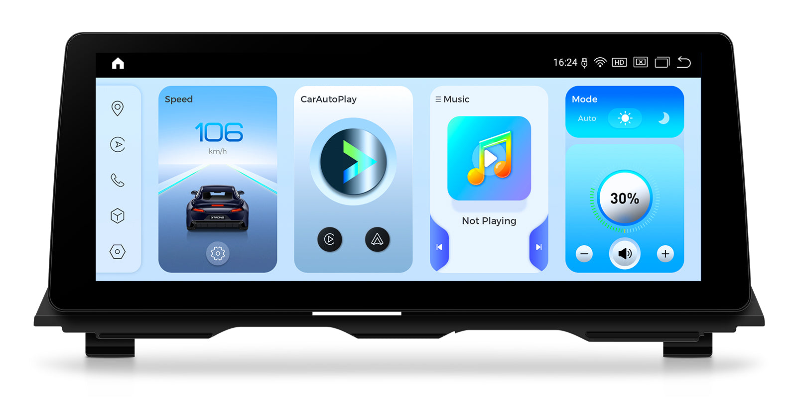 XTRONS QGBS25NB12FV 12.3" 2K Android Car Multimedia Navigation System for BMW 5 Series