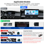 XTRONS QWBX24CCB12E60 12.3 Inch Android 14 Head Unit for BMW 5 Series E60 E61 M5