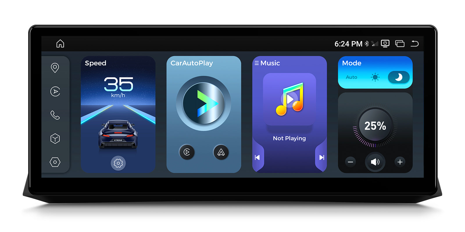 XTRONS QWBX24CCB12E60 12.3 Inch Android 14 Head Unit for BMW 5 Series E60 E61 M5