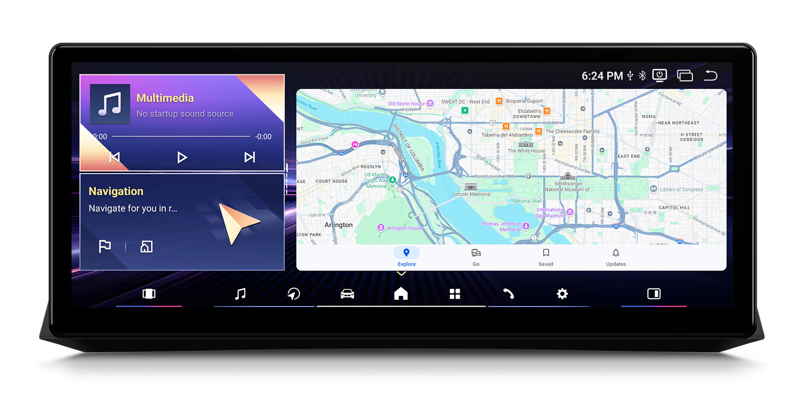 XTRONS QWBX24CCB12E60 12.3 Inch Android 14 Head Unit for BMW 5 Series E60 E61 M5