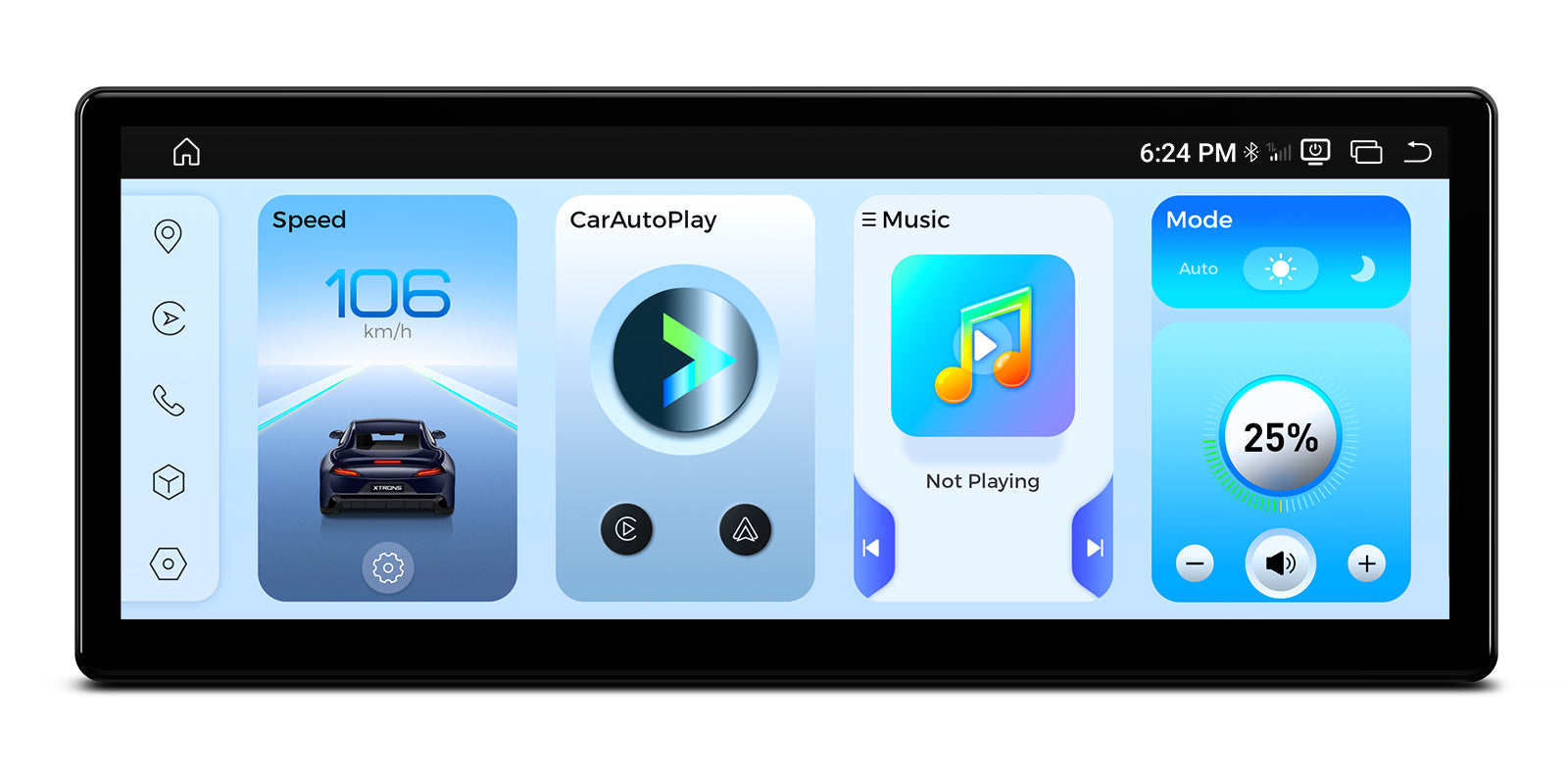 XTRONS OEM-Style Widescreen Android 14 Head Unit 12.3in 8GB 256GB