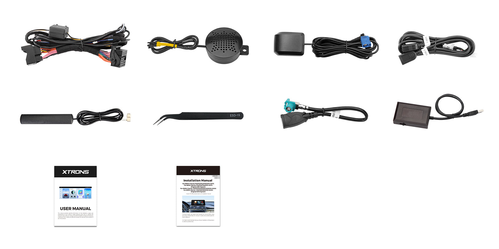 XTRONS QWBX24EVB12THR 12.3in Android 14 Head Unit BMW 3/4 Series