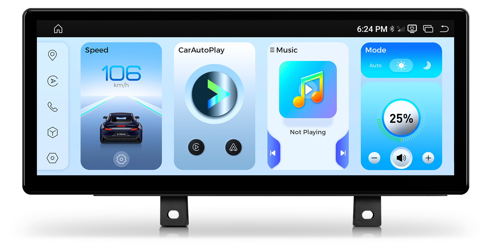 XTRONS QWBX24EVB12THR OEM Widescreen Android 14 Head Unit 12.3in 2K